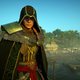 eivor wearing the hidden ones armor in assassins creed valhalla